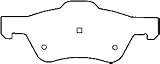 Bendix D1047Ct Disc Brake Pad