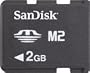 Sandisk 2GB Memory Stick Micro (M2) (SDMSM2-2048, BULK)