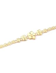 14K Plumeria Bracelet