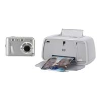 HP PhotoSmart A444 Digital Camera and Printer Dock - Digital camera and printer with built-in dock - compact - 5.0 Mpix - optical zoom: 3 x - supported memory: MMC, SD, SDHC