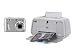 HP PhotoSmart A444 - Digital camera and printer with built-in dock - compact - 5.0 Mpix - optical zoom: 3 x - supported memory: MMC, SD, SDHC