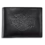 Harley-Davidson� Men's Bar & Shield Flip Fold Wallet. Debossed Bar & Shield Logo. 99463-06V