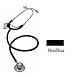 Adult Dual Head Stethoscope by MDF Instruments Direct, NoirNoir - 1 Ea