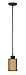 Nuvo Lighting 60/3828 Odeon 1-Light Mini Pendant Parchment Glass, Aged Bronze