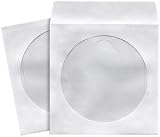 White CD/DVD Sleeves - 50 Pack
