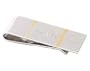 Sterling Silver DAD Money Clip with Gold Accents