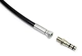 Braided Hose equipped with a brass adapter to fit either a Scuba refill clamp, an FX pump... by Airgun Express