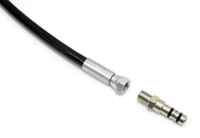 Braided Hose equipped with a brass adapter to fit either a Scuba refill clamp, an FX pump... by Airgun Express