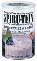 Spiru-Tein (Spirutein) Blueberries & Cream - 1.1 lbs - Powder