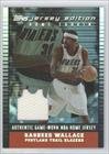 2002-03 Topps Jersey Edition Black #JERWA - Rasheed Wallace H/99
