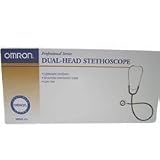 Omron Lightweight Dual Head Stethoscope Black - Omron 412BLK