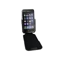 Black Flip Leather Protective Cover Case Pouch for Apple iPhone 3Gs 3G