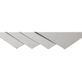 Stainless Steel 304 Sheet, Sample Pack, 2B Finish, 4" Width, 4" Length (Pack of 4)
