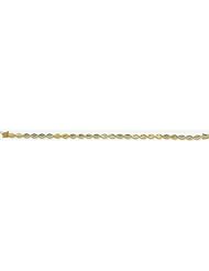 14k Diamond Cut Bracelet 7"