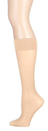 Butterfly Hosiery Women's Plus Size Queen Silky Sheer Knee High Stockings (6 Pairs)