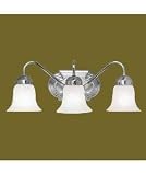 Home-Basics-91 - 3 Light Bathroom Lighting Vanity Fixture - Brushed Nickel - B2088