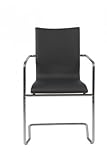 17228BLK Madge Armchair in Black and Walnut