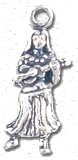 Solid Sterling Silver Hula Dancer Charm