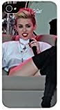New 93a355c47 Miley Cyrus Singer Pop Celebrity Actress Sexy Babe Brunee Concert Hh Tpu Cover Case For Iphone 4/4s - Best Gift Choice For Christmas