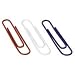 Acco Nylon Coated Jumbo Paper Clips, Red/White/Blue Assortment, 150 Count (A7072542)