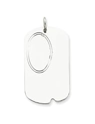 Sterling Silver Engraveable Dog Tag Disc Charm
