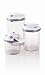 Kitchen & Housewares : Zevro Food Canisters 3-pc. Set - Round