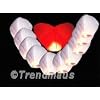 HOCHZEIT SET 11er Pack mit Herz 1m/1,40m Himmelslaternen Skyballon