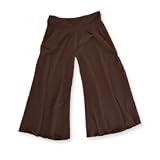 Kalon Clothing Long Brown Gaucho Pant