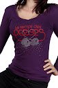 Le Temps des Cerises - Drap - Tee-shirt - Mauve