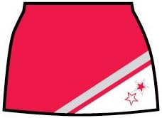 Adult Supernova Uniform Skirt, AM, Red/White