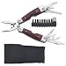 Wood Handle Multi-tool with bits and sheath