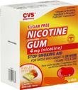 CVS Nicotine Gum 2 mg Fruit Coated -SUGAR FREE -40 Pieces