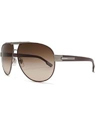 DOLCE & GABBANA SUNGLASSES AVIATOR UNISEX GUNMETAL RED BROWN GRADIENT DG2099 108213 by