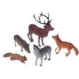 US Toy Woodland Forest Toy Animal Figures Action Figure (1 Dozen)
