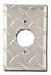 Diamond Polished Aluminum Cover for 120VAC Round Plug