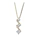 14K Two-Tone Gold Diamond Pendant