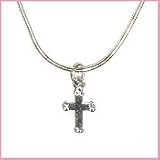 Cross Sterling Silver Childrens Girls Jewelry Charm Necklace