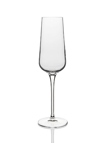 Luigi Bormioli Intenso 8-1/4-Ounce Champagne Flute Glass, Set of 6