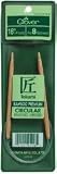 Clover Takumi Bamboo Circular 16-Inch Knitting Needles, Size 7