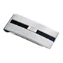 Mens Diamond, 18K Yellow Gold and Titanium Money Clip in Stainless Steel