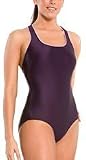Speedo Women's Lycra Modern Classic Fit Shelf Bra Ultraback Swimsuit