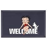 Betty Boop - Gray Doormat Welcome Mat by PlastiColor