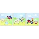 Moo Moo Baby 3 Piece Canvas Wall Art
