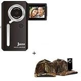 Jazz Pocket DV152 Digital Camera/Camcorder, Bundle - with Hatcam HC10 Hat with Universal Mount, for Hands Free Video Recording - Realtree AP Camouflage