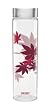 Maple Leaves Double Wall 16oz Glass Tumbler with Strainer for Loose Leaf Tea