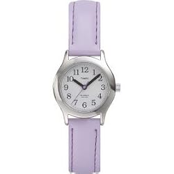 Timex Kids' My First Timex Purple Leather Strap Watch #T79091
