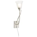 Hudson Collection Indoor Lighting Satin Nickel Finish with Frosted Op