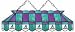 Imperial Arizona Diamondbacks Licensed 40-Inch Rectangular Stained Glass Billiard Table Light