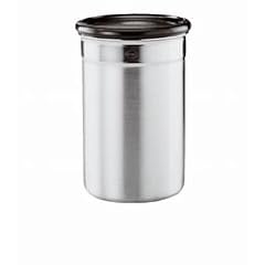 R�sle 16528 Kaffeedose 10 cm H�he 19,5 cm mit Glasdeckel schwarz