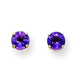 14k Amethyst Earrings - February